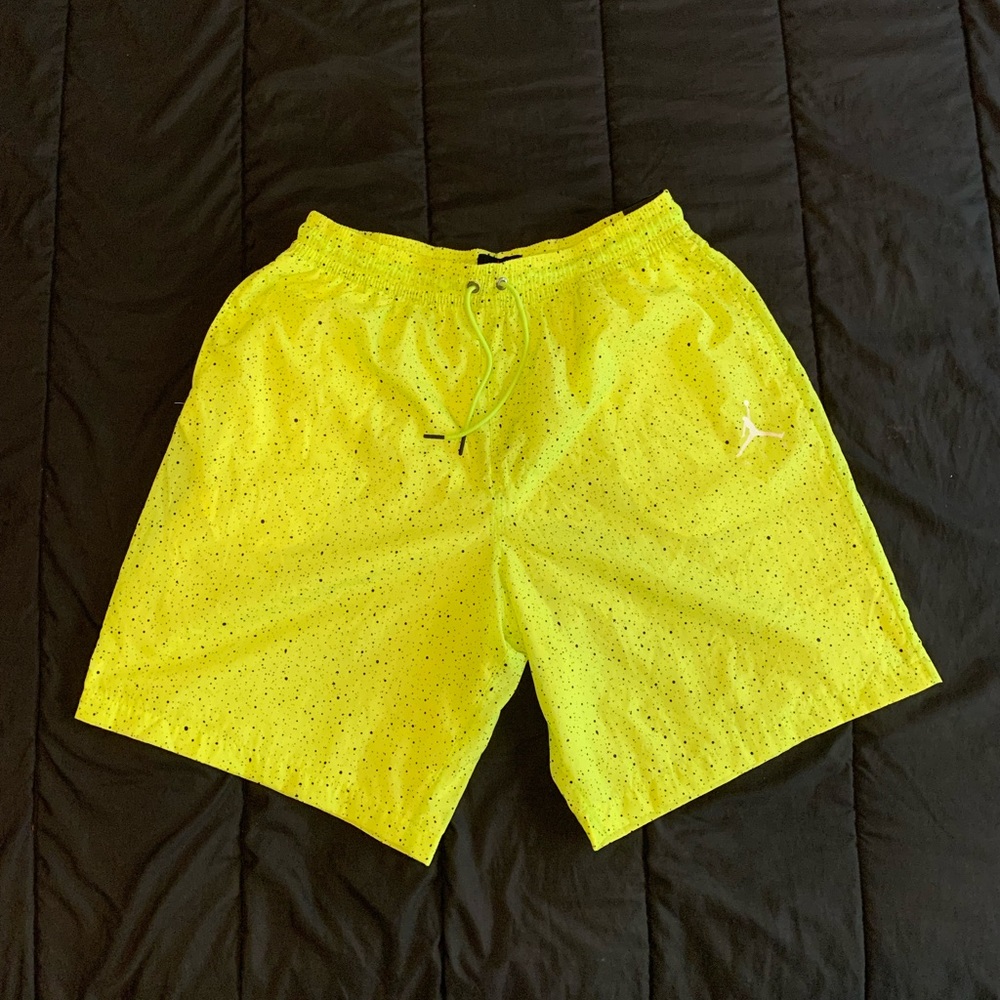 Jordan poolside shorts! Volt/venom green.